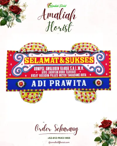 Karangan Bunga Ucapan Selamat di Pete